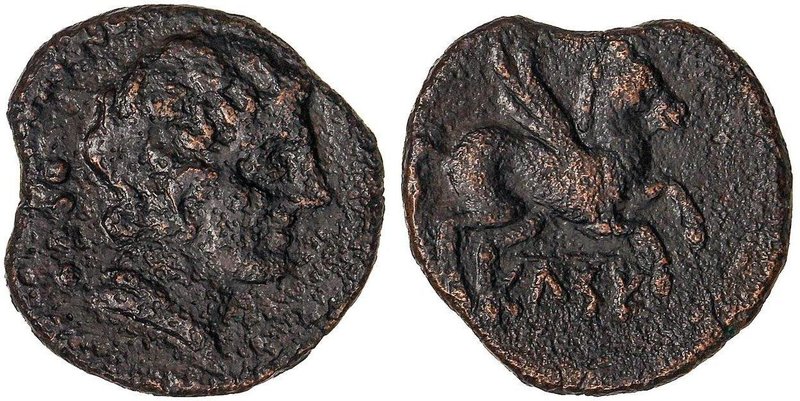 CELTIBERIAN COINS
Cuadrante. 120-50 a.C. CELSE (VELILLA DE EBRO, Zaragoza). Anv...
