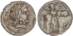 ROMAN COINS: ROMAN REPUBLIC
Denario. 80 a.C. PROCILIA-1. L. Procilius F. 3,57 grs. AR. (Leves oxidaciones). Cal-1226 ; Crawford- 379/1 ; FFC-1083. EB...