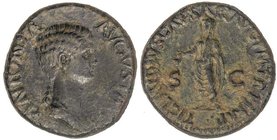 ROMAN COINS: ROMAN EMPIRE
Dupondio. Acuñada el 41-42 d.C. ANTONIA. Anv.: ANTONIA AVGVSTA. Busto descubierto a derecha. Rev.: TI. CLAVDIVS CAESAR AVG....