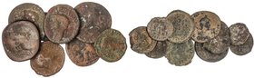 ROMAN COINS: ROMAN EMPIRE
Lote 194 monedas Bronce. AE y Br. 44 monedas del Imperio Romano de Cuadrantes a Sestercios y varios As y Triens Republicano...