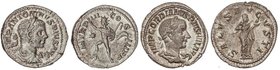 ROMAN COINS: ROMAN EMPIRE
Lote 2 monedas Denario. HELIOGÁBALO y GORDIANO III. 3,03 y 3,04 grs. AR. Heliogábalo 220-222 d.C. P.M.TR.P.III COS. III P.P...