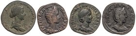 ROMAN COINS: ROMAN EMPIRE
Lote 4 monedas Sestercio. LUCILA, JULIA MAMEA, OTACILIA SEVERA y HERENNIA ETRUSCILA. AE. A EXAMINAR. MBC- a MBC.