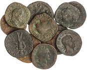 ROMAN COINS: ROMAN EMPIRE
Lote 11 monedas Sestercio. TRAJANO, MARCO AURELIO, GORDIANO III, MAXIMINO, ALEJANDRO SEVERO, FILIPO I, TRAJANO DECIO. AE. A...