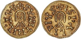 VISIGOTHIC COINS
Triente. SUINTILA (621-631 d.C.). ISPALI (Baética). Anv.: ¶SVINTHIL¶ARE. Rev.: ¶ISPALIPIVS. 1,49 grs. AU. Miles-228c; VCC-289.7. EBC...