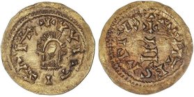 VISIGOTHIC COINS
Triente. WITIZA (700-710 d.C.). MENTESA (Carthaginensis). Anv.: ¶VVITTI¶. Rev.: ¶ME¶TES¶PIVS. 0,91 grs. AU. MUY RARA. VCC-605 mismo ...