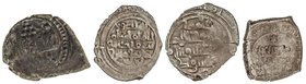 AL-ANDALUS COINS
 Lote 4 monedas Fracción de Dirham . ABD AL AZIZ (2), AL QADIR, ANÓNIMA ¿AL QADIR? . TAIFA DE ALMERIA (2) y TAIFA DE TOLEDO (2) . Ve...