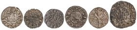 MEDIEVAL COINS
Lote 6 monedas. ALFONSO IX a JUAN II. Incluye Dinero de Alfonso IX, Alfonso X, un pepión de Fernando IV, un seisen de Sancho IV, una B...