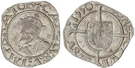 SPANISH MONARCHY: CHARLES I (V OF THE HOLY ROMAN EMPIRE)
1/2 Carlos. 1550. BESANÇON. FRANCO CONDADO. 0,8 grs. AR. Este tipo de acuñación (Busto, escu...