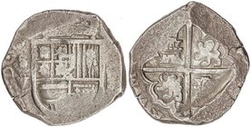 SPANISH MONARCHY: PHILIP III
8 Reales. (1617). SEVILLA. V./D. 27,39 grs. Según Calbetó esta corrección de ensayadores solo se conoce en esta fecha. A...