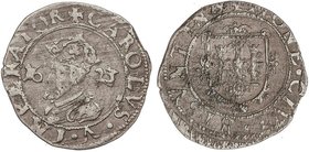 SPANISH MONARCHY: PHILIP IV
1 Carlos. 1623. BESANÇON. FRANCO CONDADO. 1,45 grs. Ve. Ni World Coins ni Vicenti catalogan esta fecha, tan solo 1622. RA...