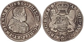 SPANISH MONARCHY: PHILIP IV
Ducatón. 1662. AMBERES. BRABANTE. 32,11 grs. AR. Pátina oscura. Vanhoudt-642AN; Vti-1250. MBC+/MBC.