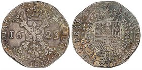 SPANISH MONARCHY: PHILIP IV
Patagón. 1623. BRUSELAS. BRABANTE. Bonita pátina. Rara así. Vanhoudt-645.BS. EBC-.