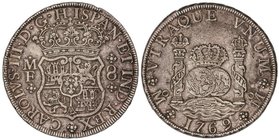 SPANISH MONARCHY: CHARLES III
8 Reales. 1769. MÉXICO. M.F. 26,86 grs. Columnario. (Pequeños golpecitos). Cal-909. MBC+.