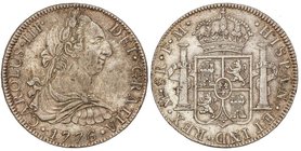 SPANISH MONARCHY: CHARLES III
8 Reales. 1776. MÉXICO. F.M. 26,94 grs. Bonita pátina. Cal-921. EBC-.