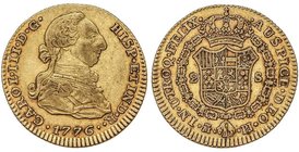 SPANISH MONARCHY: CHARLES III
2 Escudos. 1776. MADRID. P.J. 6,72 grs. Cal-449. MBC.