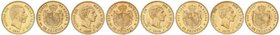 PESETA SYSTEM: ALFONSO XII
Lote 4 monedas 25 Pesetas. 1878, 1879, 1880 y 1881. (*18-78) D.E.-M., (*18-79) E.M.-M., (*18-80) M.S.-M. y (*18-81) M.S.-M...