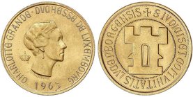 WORLD COINS: LUXEMBOURG
20 Francos. 1963. BRUSELAS. 6,42 grs. AU. Centenario Luxemburgo. X-M2b. SC.