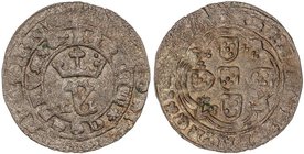 WORLD COINS: PORTUGAL
Real Branco (Bolhâo). JUAN I (1385-1433). LISBOA. 3,38 grs. Ve. Con punto sobre corona. (Acuñación floja en parte). Gomes-52.02...