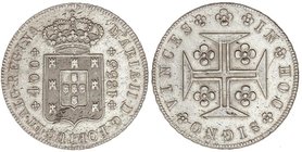 WORLD COINS: PORTUGAL
400 Reis. 1835. MARIA II. 14,56 grs. AR. KM-403.2. EBC-.