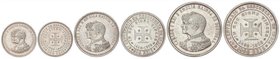 WORLD COINS: PORTUGAL
Serie 3 monedas 200, 500 y 1.000 Reis. 1898. CARLOS I y AMELIA. AR. 400 aniversario Descubrimiento de la India. Restos de brill...