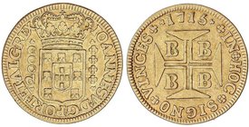 WORLD COINS: PORTUGAL
2.000 Reis. 1715. JUAN V. 5,18 grs. AU. Gomes-97.02; KM-183. MBC.