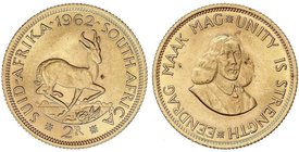 WORLD COINS: SOUTH AFRICA
2 Rand. 1962. 7,97 grs. AU. Fr-11; KM-64. SC.