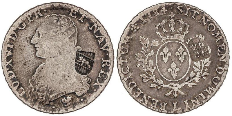 WORLD COINS: SWITZERLAND
40 Batzen. (1816). BERNA. 28,69 grs. AR. Resellado sob...