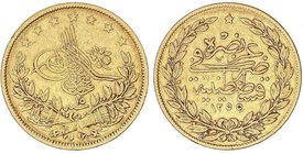 WORLD COINS: TURKEY
100 Kurush. 1255 d.H./15. ABDUL MEJID (1839-1861 d.C.). 7,13 grs. AU. Fr-120; KM-679. MBC.