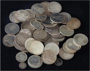 WORLD LOTS AND COLLECTIONS
Lote 50 monedas. s. XX. AR. Acumulación con intención coleccionística de moneda de plata de módulo mediano y pequeño. Dest...