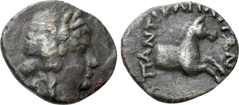 CIMMERIAN BOSPOROS. Pantikapaion. Ae (Circa 200-150 BC). 

Obv: Laureate head ...