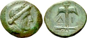 THRACE. Apollonia Pontika. Dichalkon (Mid 4th-3rd centuries BC).