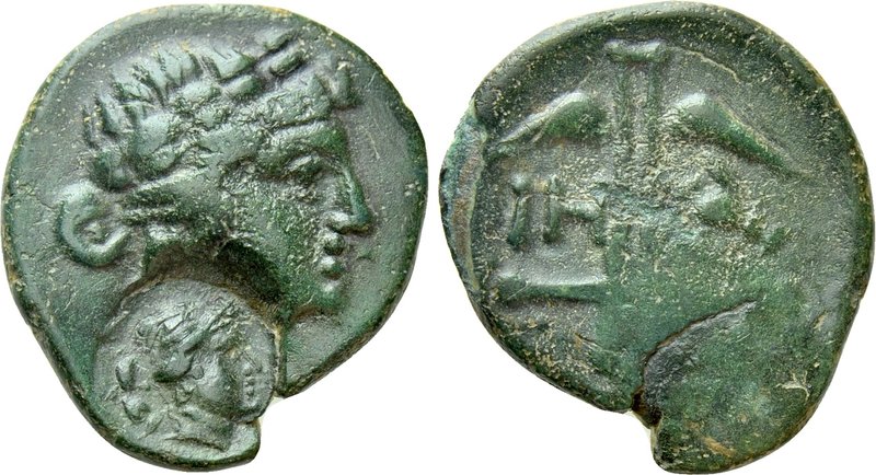 THRACE. Apollonia Pontika. Ae (2nd-1st centuries BC). 

Obv: Laureate head of ...