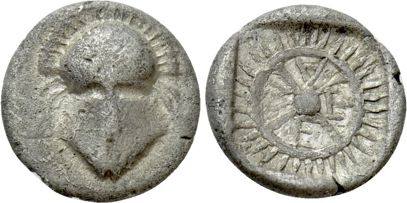 THRACE. Mesambria. Diobol (Circa 420-320 BC). 

Obv: Crested Corinthian helmet...
