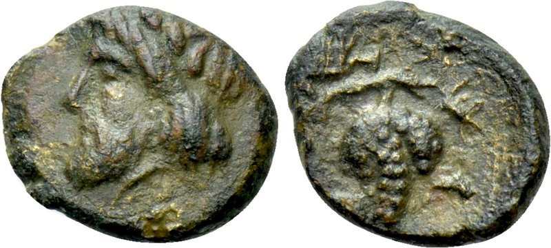 KINGS OF THRACE. Saratokos (Circa 444-424 BC). OAe. 

Obv: Laureate head left....