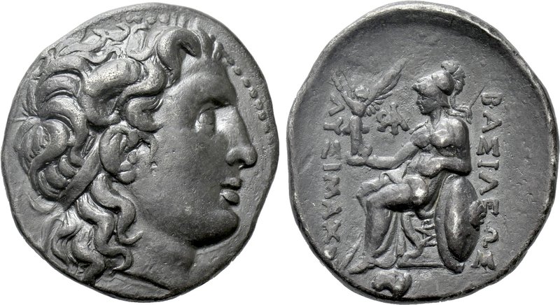 KINGS OF THRACE (Macedonian). Lysimachos (305-281 BC). Tetradrachm. Klazomenai. ...