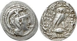 ATTICA. Athens. Tetradrachm (137/6 BC). New Style Coinage. Herakleides, Eukles and Harmid, magistrates.