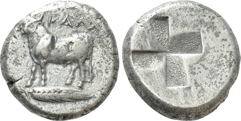 BITHYNIA. Kalchedon. Siglos (Circa 340-320 BC). 

Obv: Bull standing left on g...