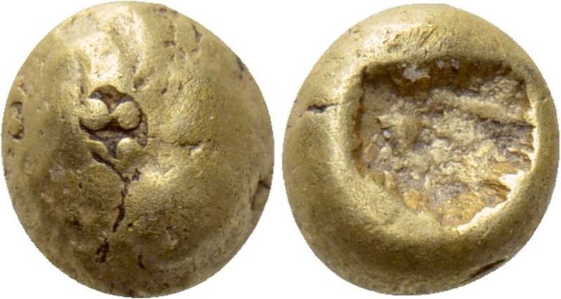 IONIA. Uncertain. EL 1/24 Stater (Circa 650-600 BC). 

Obv: Plain globular sur...