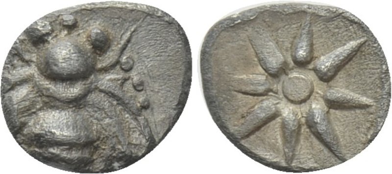 IONIA. Ephesos. Hemitetartemorion (Circa 500-450 BC). 

Obv: Bee.
Rev: Star....
