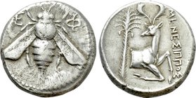 IONIA. Ephesos. Tetradrachm (Circa 370-360 BC). Menesippos, magistrate.