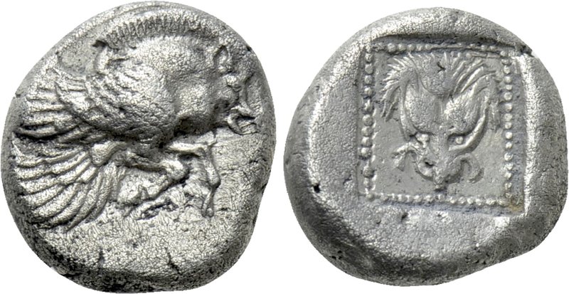 IONIA. Samos. Drachm (Circa 510-500 BC). 

Obv: Forepart of winged boar left....