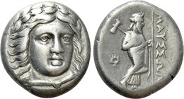 SATRAPS OF CARIA. Maussolos (Circa 377/6-353/2 BC). Drachm. Halikarnassos.