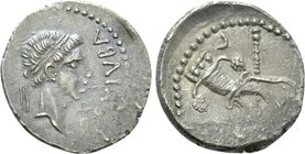 KINGS OF MAURETANIA. Juba II (25 BC-24 AD). Denarius. Caesarea.