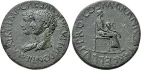 BITHYNIA. Uncertain mint. Augustus, with Julia Augusta (Livia) (27 BC-14 AD). Ae. M. Granius Marcellus, proconsul. Dated (AD 14).
