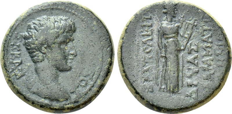 PHRYGIA. Hierapolis. Augustus (27 BC-AD 14). Ae. Gryas, grammateus demou. 

Ob...