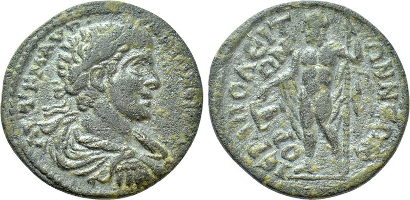 PHRYGIA. Hierapolis. Elagabalus (218-222). Ae. 

Obv: AVT K M AVR ANTΩNEINOC. ...