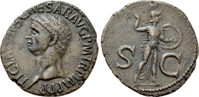 CLAUDIUS (41-54). As. Rome. 

Obv: TI CLAVDIVS CAESAR AVG P M TR P IMP PP. 
B...