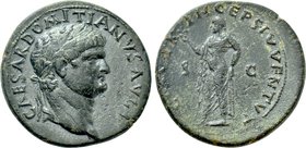 DOMITIAN (Caesar, 69-81). As or Dupondius. Uncertain mint in Asia Minor, possibly Ephesus.