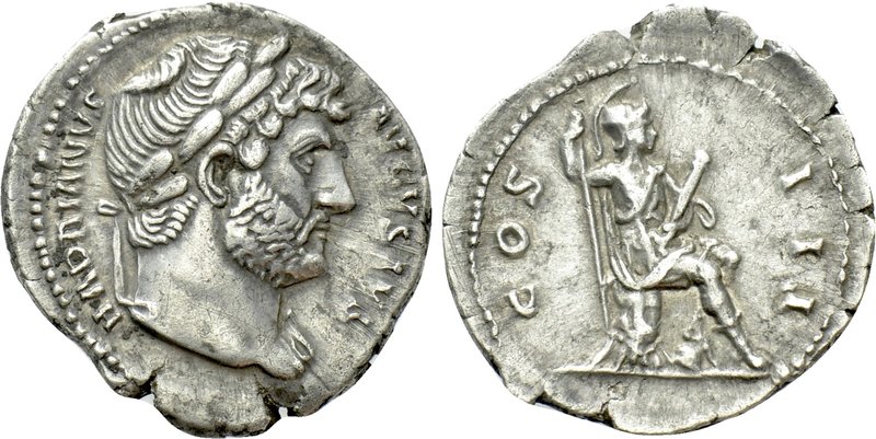 HADRIAN (117-138). Denarius. Rome. 

Obv: HADRIANVS AVGVSTVS. 
Laureate head ...