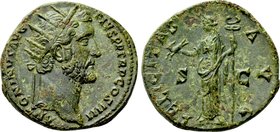 ANTONINUS PIUS (138-161). Dupondius. Rome.